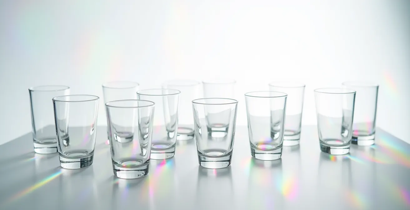 Structure moléculaire du cristallin en gros plan