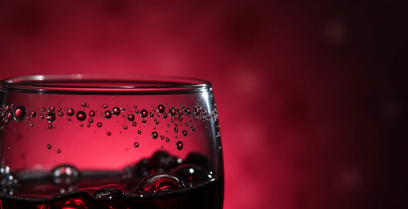 Cartographie des zones de concentration aromatique dans un verre